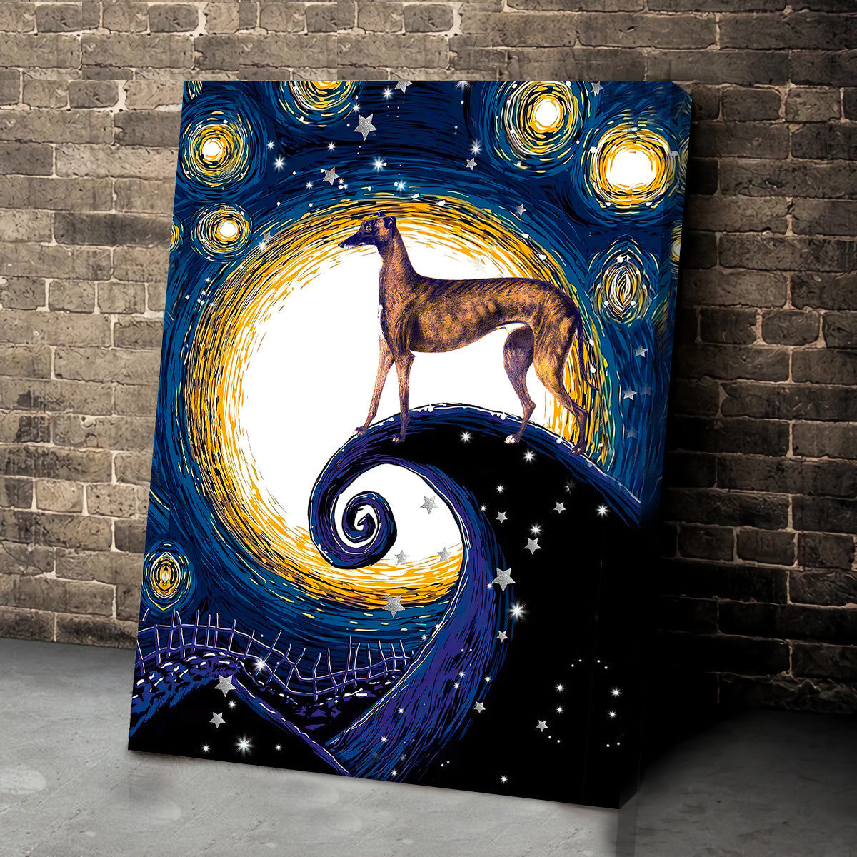 Greyhound Poster Canvas Dog Canvas Wall Art Dog Lovers Gifts For Him Or Her 3