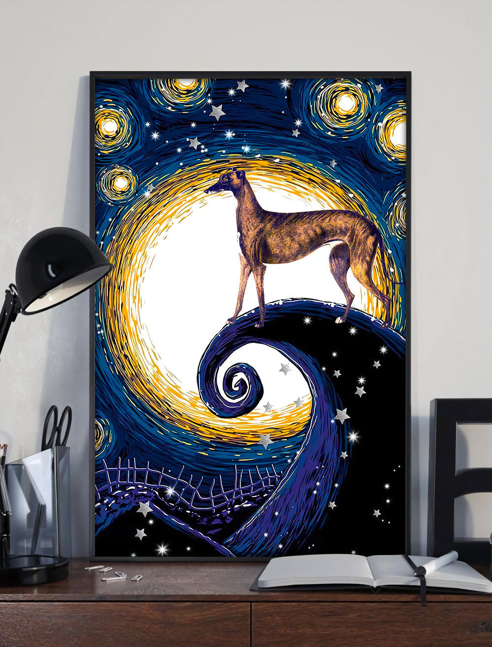 Greyhound Poster Canvas Dog Canvas Wall Art Dog Lovers Gifts For Him Or Her 4