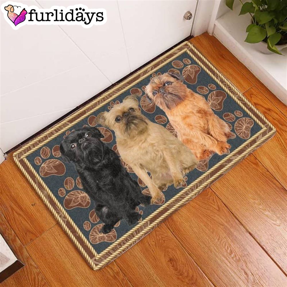 Griffon Bruxellois Flower Paw Doormat Pet Welcome Mats Christmas Gift For Friends 1 Griffon Bruxellois Flower Paw Doormat Pet Welcome Mats Christmas Gift For Friends 1