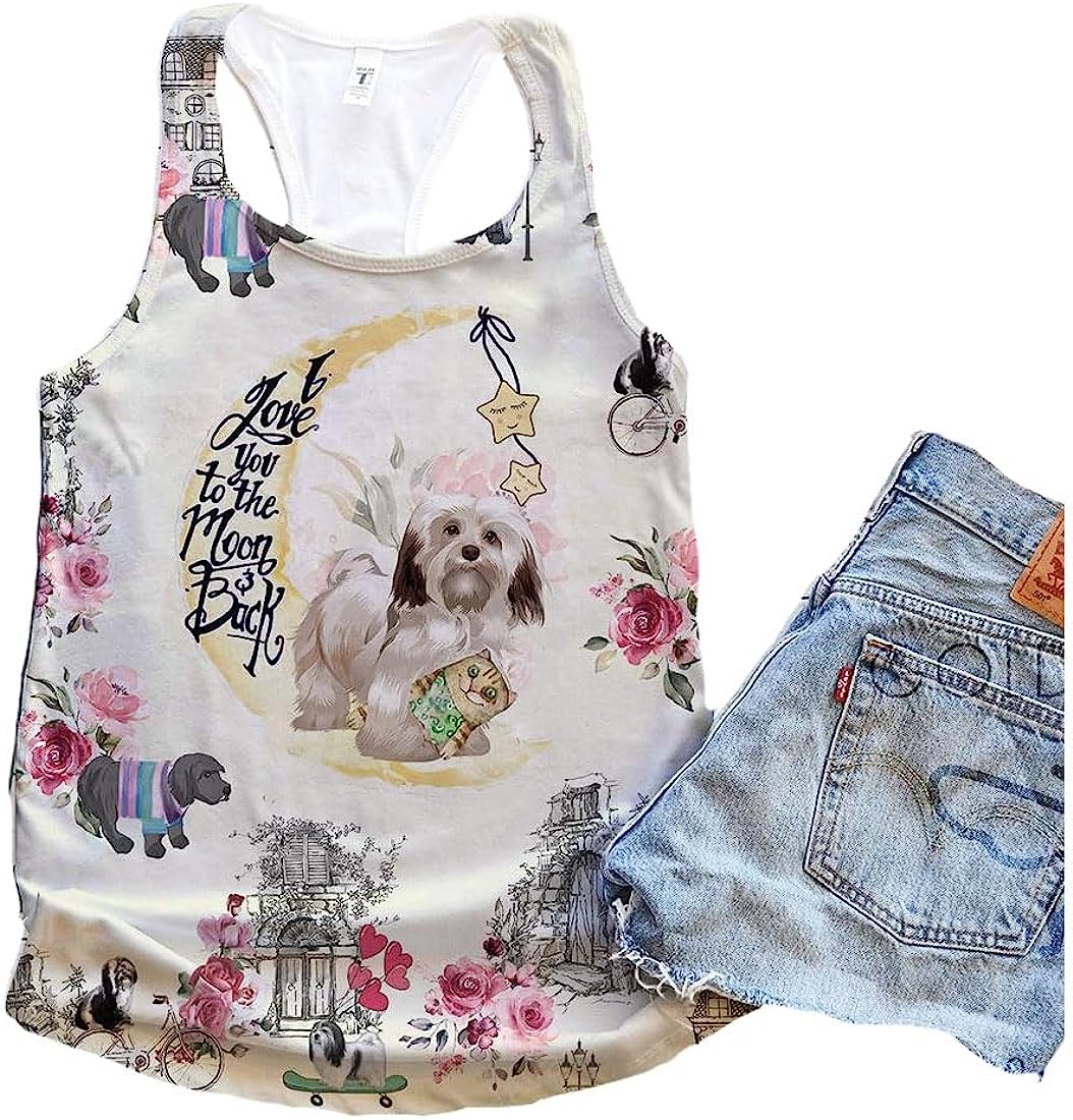 Havanese Dog City Mix Moon Tank Top Summer Casual Tank Tops For Women Gift For Young Adults 1 rkolzg Havanese Dog City Mix Moon Tank Top Summer Casual Tank Tops For Women Gift For Young Adults 1 rkolzg