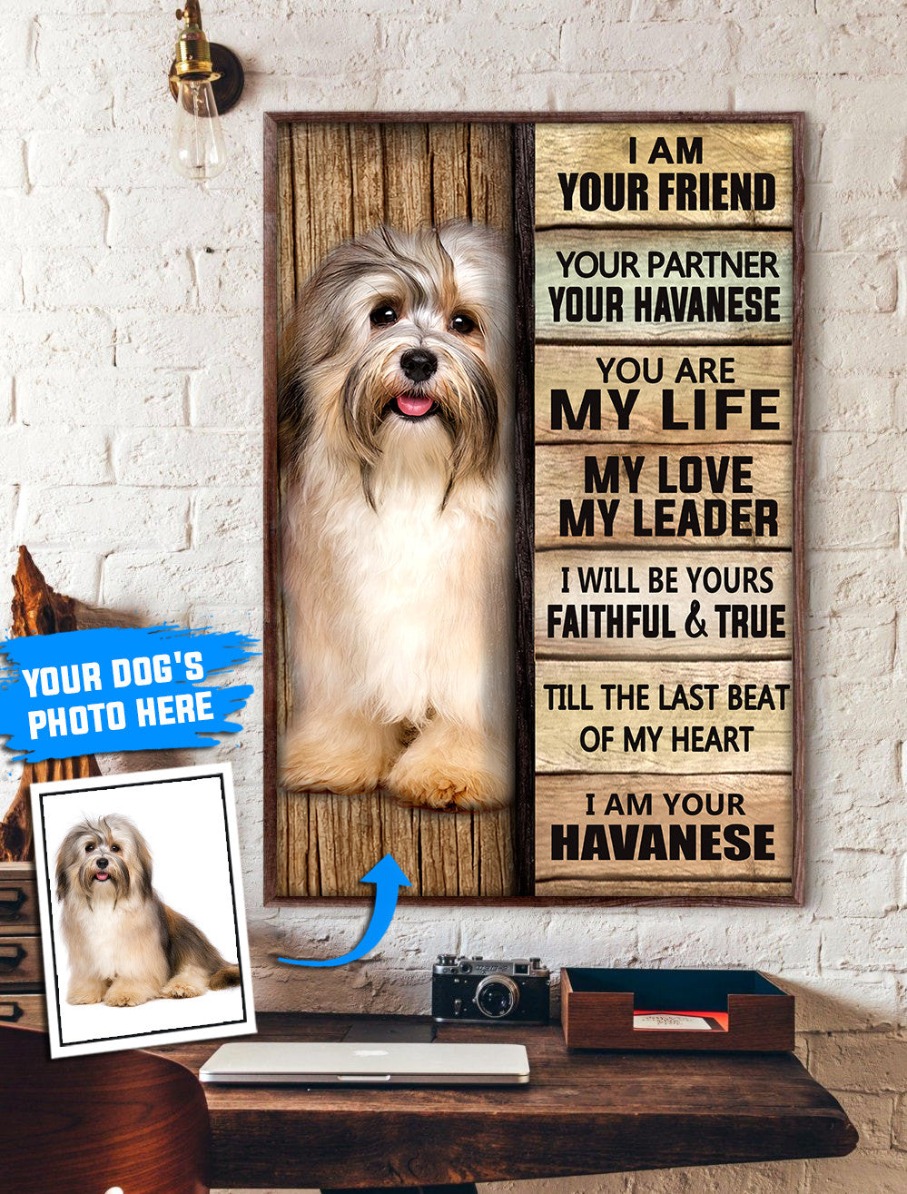 Havanese Personalized Poster Canvas Dog Canvas Wall Art Dog Lovers Gifts For Him Or Her 1