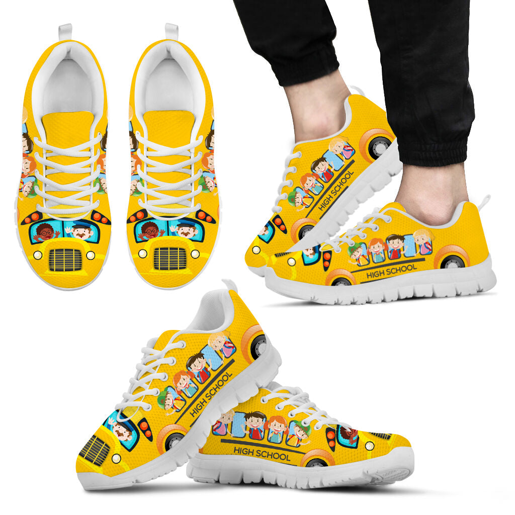 High School Bus Shoes Sneaker Tennis Walking Shoes Best Shoes For Teacher School Shoes 1
