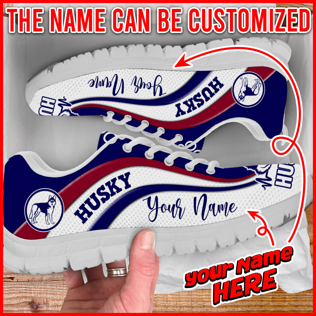 Husky Dog Lover Shoes Symbol Stripes Pattern Sneaker Walking Shoes Personalized Custom Best Shoes For Dog Mom 1 Husky Dog Lover Shoes Symbol Stripes Pattern Sneaker Walking Shoes Personalized Custom Best Shoes For Dog Mom 1