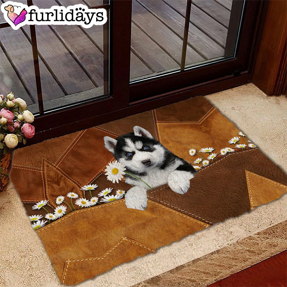 Husky Holding Daisy Doormat Pet Welcome Mats Unique Gifts Doormat 2 Husky Holding Daisy Doormat Pet Welcome Mats Unique Gifts Doormat 2