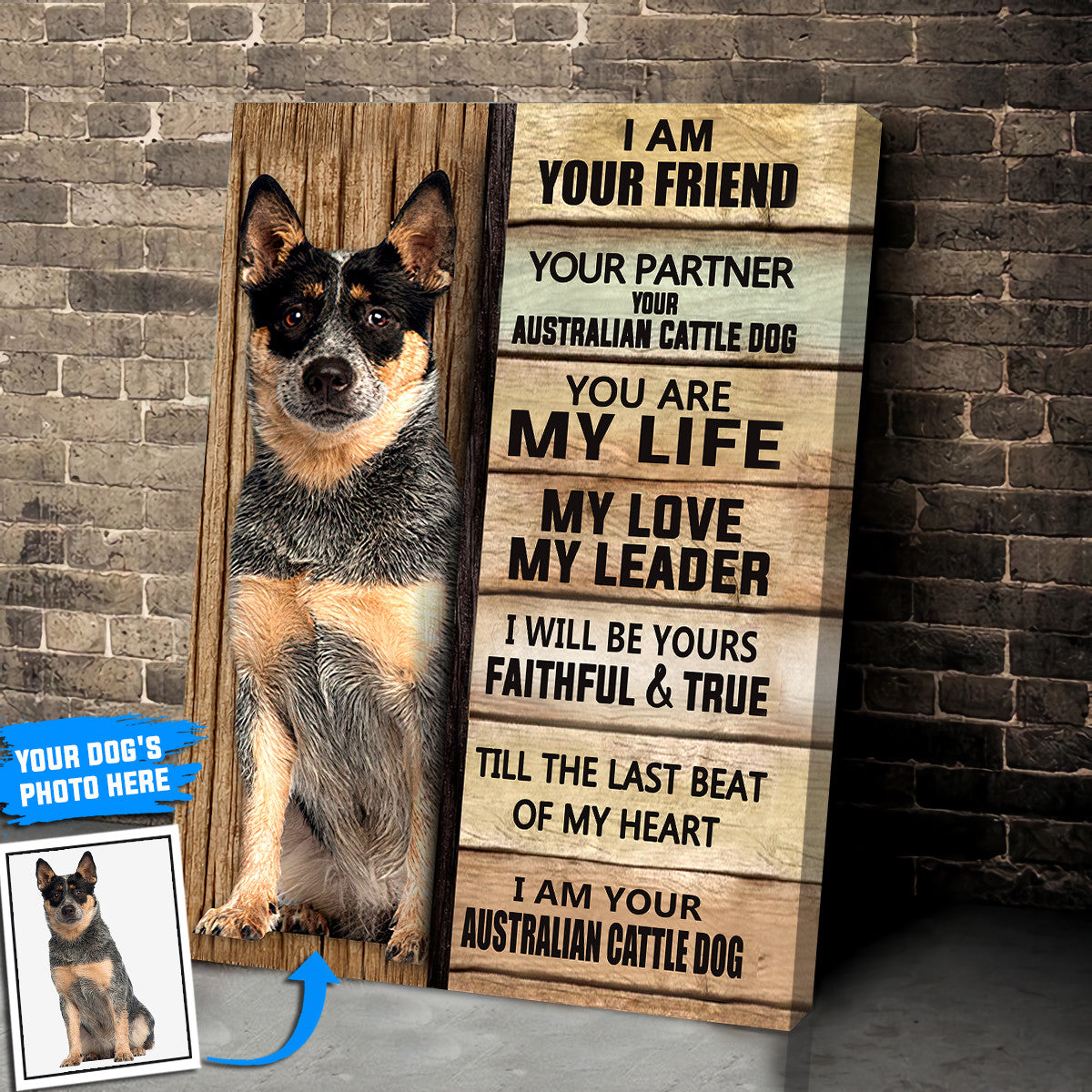 I Am Your Australian Cattle Dog Personalized Poster Canvas Dog Canvas Art Gift For Dog Lovers 2 I Am Your Australian Cattle Dog Personalized Poster Canvas Dog Canvas Art Gift For Dog Lovers 2