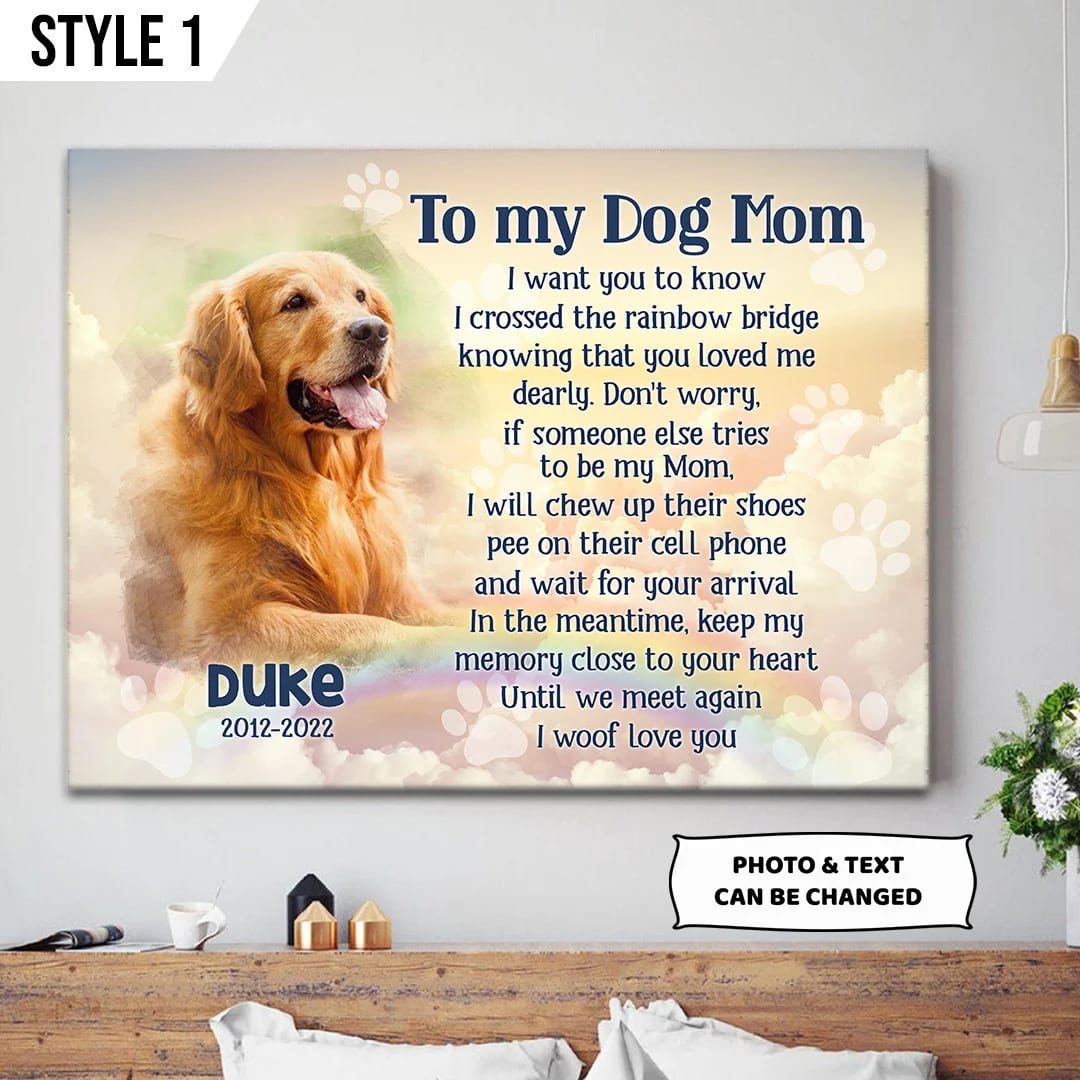 I Crossed The Rainbow Bridge Knowing I Was Loved Dog Horizontal Canvas Wall Art Canvas Gift For Dog Lovers 1 I Crossed The Rainbow Bridge Knowing I Was Loved Dog Horizontal Canvas Wall Art Canvas Gift For Dog Lovers 1
