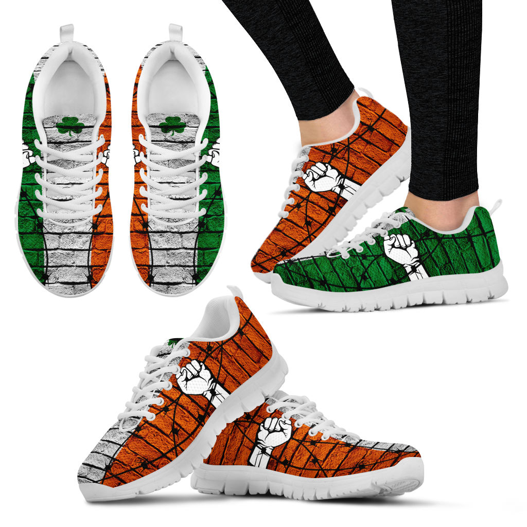 Irish Sneaker Flag Hand Sneaker Shoes Walking Running Lightweight Casual Shoes Irish Gift St.Patrick s Day 1