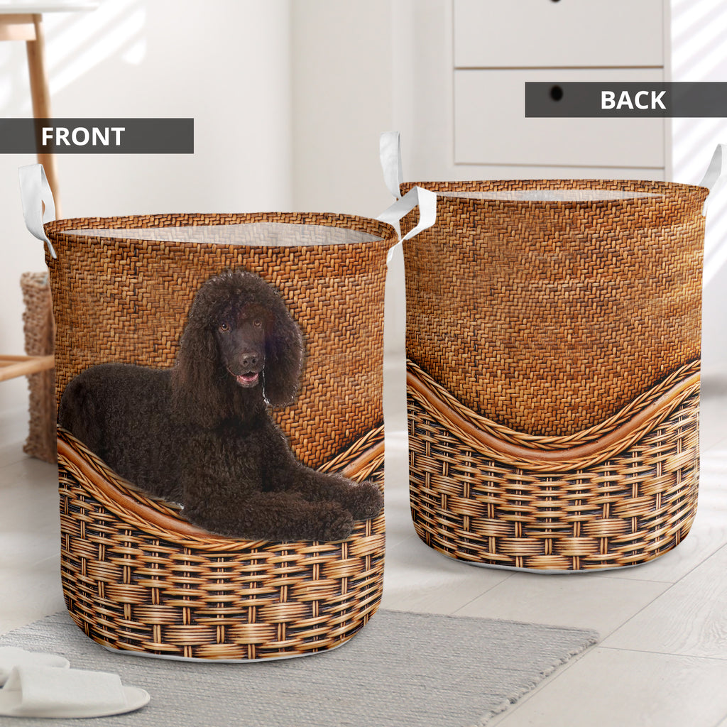 Irish Water Spaniel Rattan Texture Laundry Basket Dog Laundry Basket Christmas Gift For Her Home Decor 1 Irish Water Spaniel Rattan Texture Laundry Basket Dog Laundry Basket Christmas Gift For Her Home Decor 1