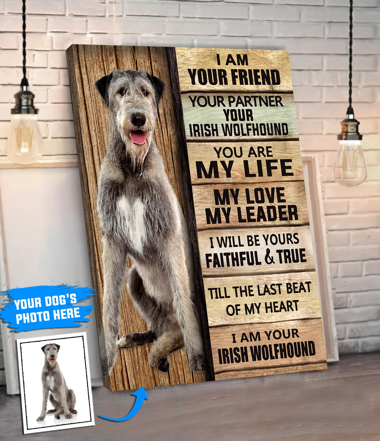 Irish Wolfhound Personalized Poster Canvas Dog Canvas Wall Art Best Gift For Dog Lovers 2 Irish Wolfhound Personalized Poster Canvas Dog Canvas Wall Art Best Gift For Dog Lovers 2