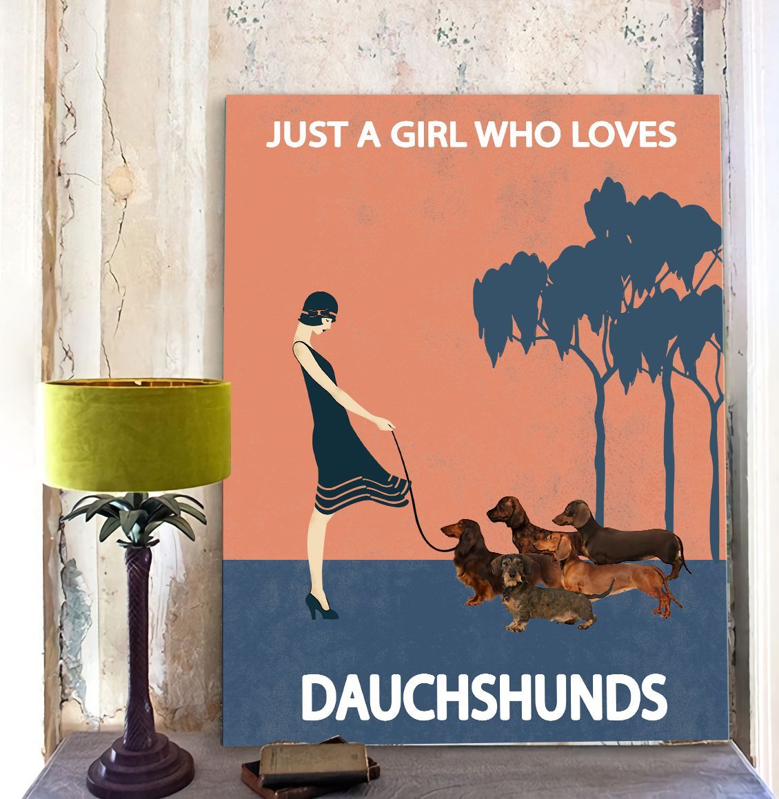 Just A Girl Who Loves Dachshunds Matte Canvas Dog Canvas Wall Art Gift For Dog Lovers 3 Just A Girl Who Loves Dachshunds Matte Canvas Dog Canvas Wall Art Gift For Dog Lovers 3