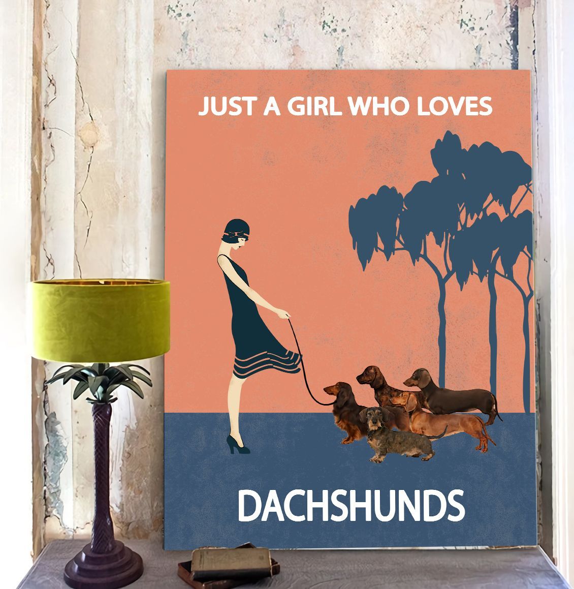 Just A Girl Who Loves Dachshunds Matte Canvas Dog Canvas Wall Art Gift For Dog Lovers 4 Just A Girl Who Loves Dachshunds Matte Canvas Dog Canvas Wall Art Gift For Dog Lovers 4