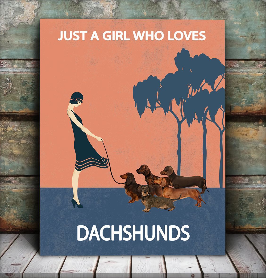 Just A Girl Who Loves Dachshunds Matte Canvas Dog Canvas Wall Art Gift For Dog Lovers 5 Just A Girl Who Loves Dachshunds Matte Canvas Dog Canvas Wall Art Gift For Dog Lovers 5