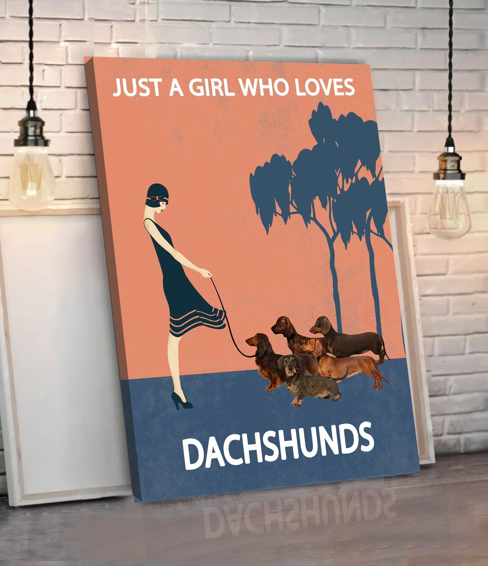 Just A Girl Who Loves Dachshunds Matte Canvas Dog Canvas Wall Art Gift For Dog Lovers 7 Just A Girl Who Loves Dachshunds Matte Canvas Dog Canvas Wall Art Gift For Dog Lovers 7