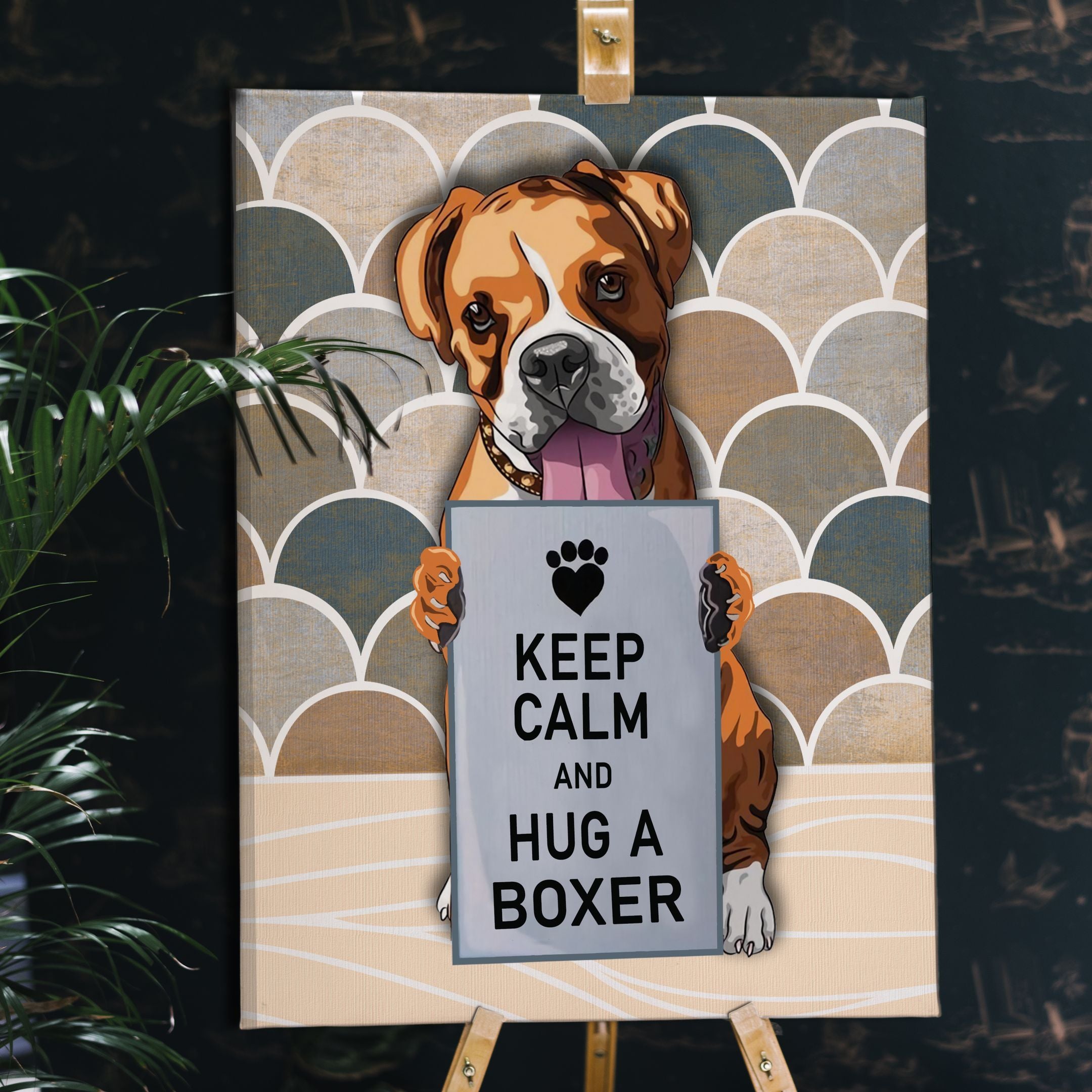 Keep Calm And Hug A Boxer Matte Canvas Dog Wall Art Poster To Print Housewarming Gifts 2 Keep Calm And Hug A Boxer Matte Canvas Dog Wall Art Poster To Print Housewarming Gifts 2