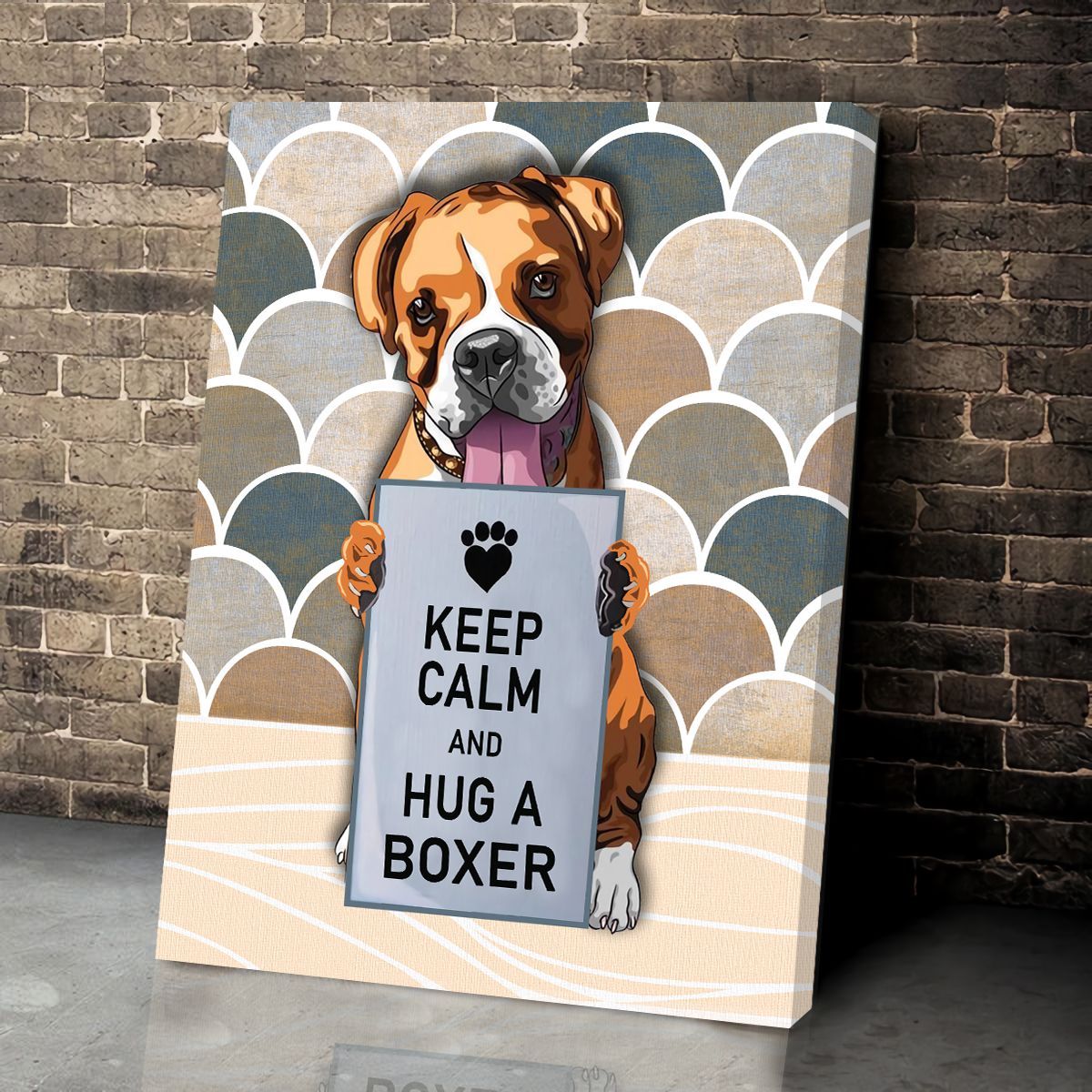 Keep Calm And Hug A Boxer Matte Canvas Dog Wall Art Poster To Print Housewarming Gifts 4 Keep Calm And Hug A Boxer Matte Canvas Dog Wall Art Poster To Print Housewarming Gifts 4