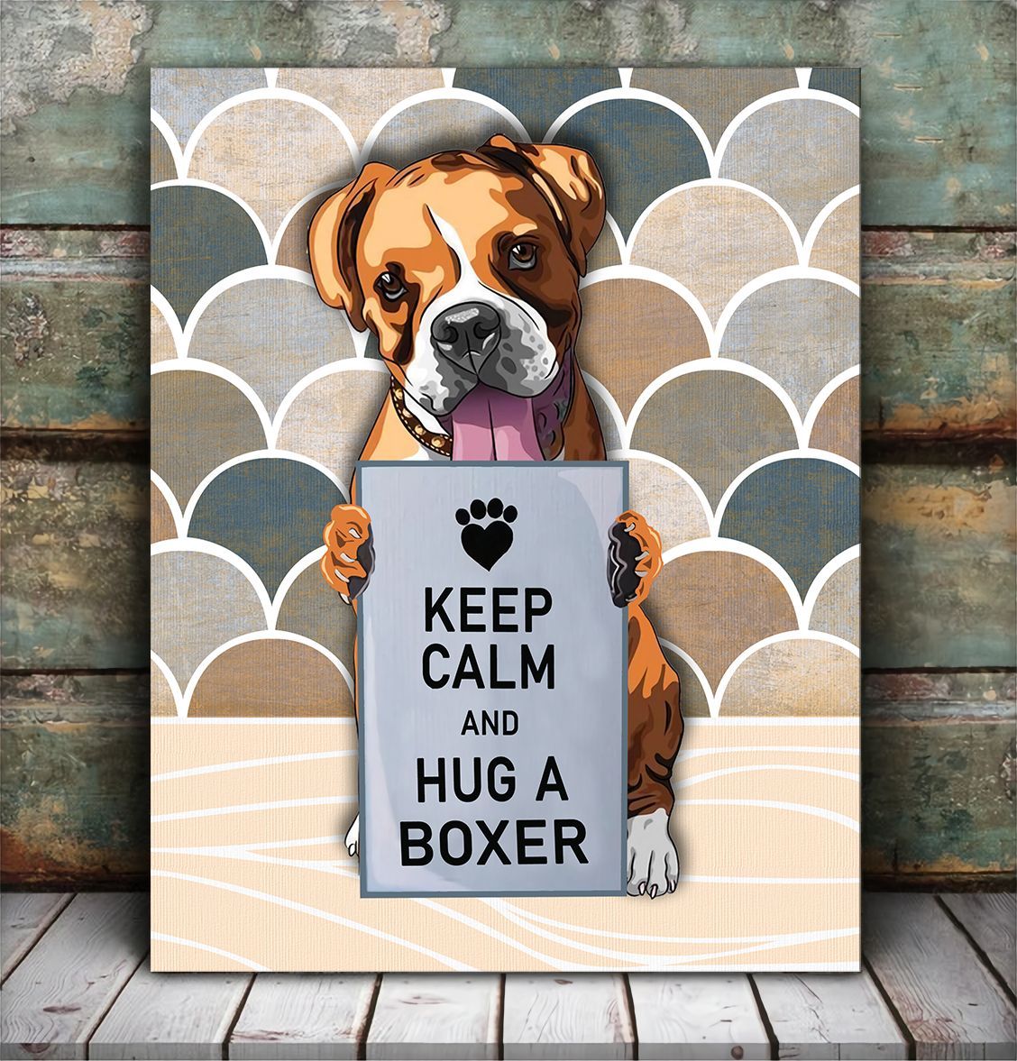 Keep Calm And Hug A Boxer Matte Canvas Dog Wall Art Poster To Print Housewarming Gifts 5 Keep Calm And Hug A Boxer Matte Canvas Dog Wall Art Poster To Print Housewarming Gifts 5