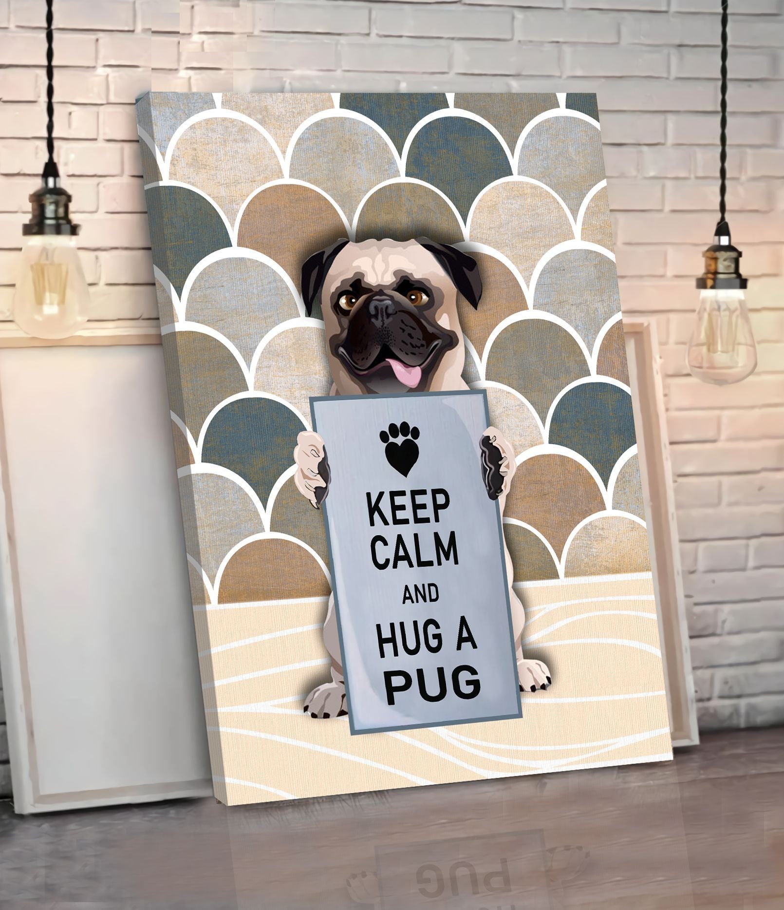 Keep Calm And Hug A Pug Matte Canvas Dog Wall Art Poster To Print Housewarming Gifts 1 Keep Calm And Hug A Pug Matte Canvas Dog Wall Art Poster To Print Housewarming Gifts 1