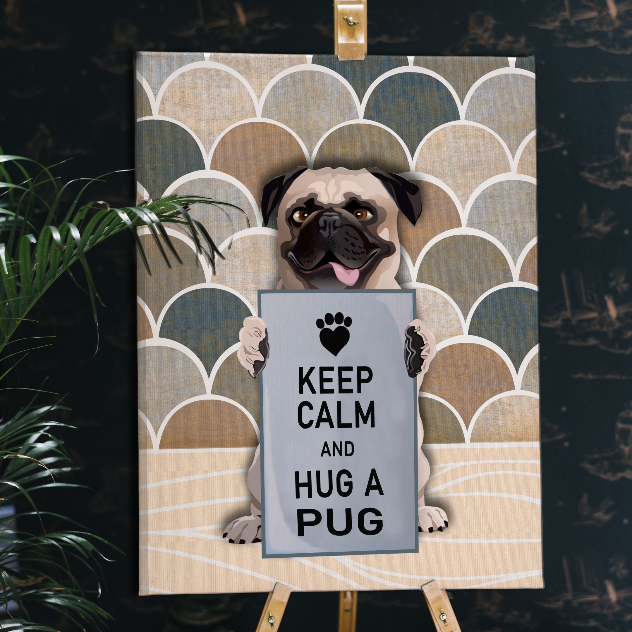 Keep Calm And Hug A Pug Matte Canvas Dog Wall Art Poster To Print Housewarming Gifts 2 Keep Calm And Hug A Pug Matte Canvas Dog Wall Art Poster To Print Housewarming Gifts 2