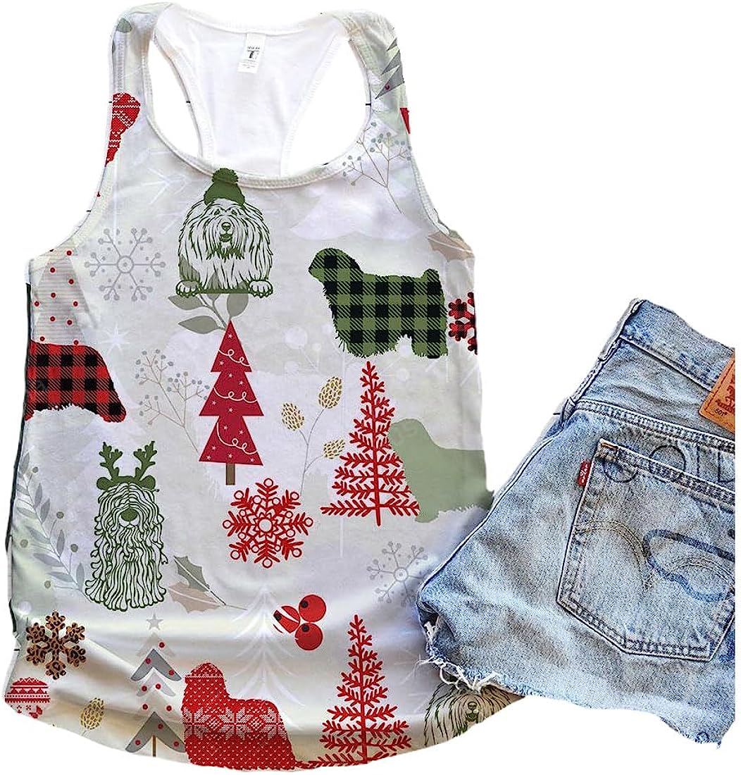 Komondor Dog Snowflake Christmas Plaid Flannel Tank Top Summer Casual Tank Tops For Women Gift For Young Adults 1 ngzglu Komondor Dog Snowflake Christmas Plaid Flannel Tank Top Summer Casual Tank Tops For Women Gift For Young Adults 1 ngzglu