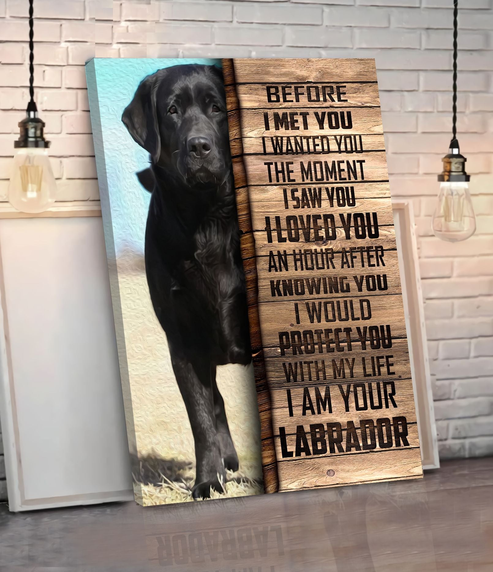 Labrador Retriever Matte Canvas Dog Wall Art Poster To Print Housewarming Gifts 1