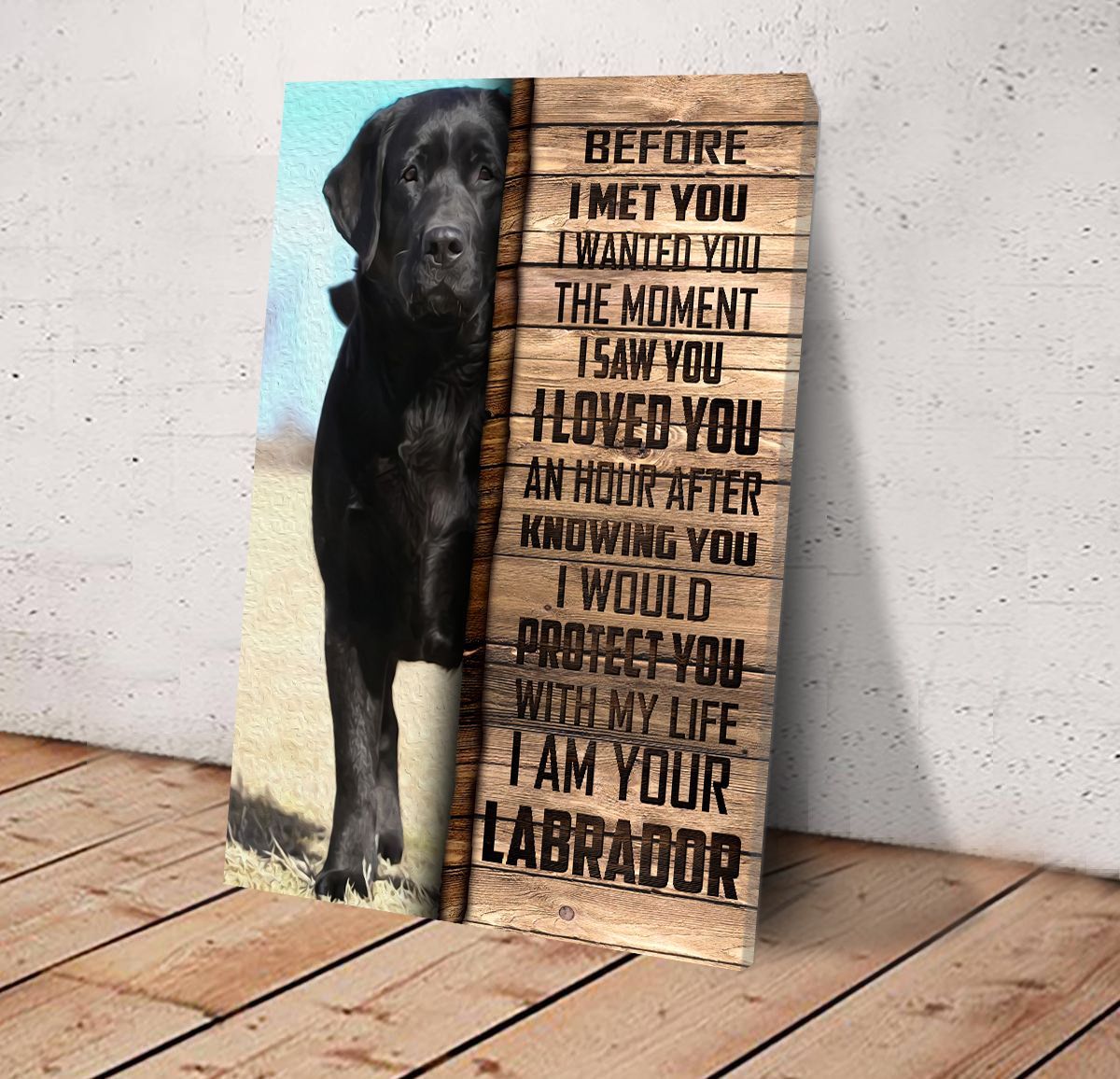 Labrador Retriever Matte Canvas Dog Wall Art Poster To Print Housewarming Gifts 3