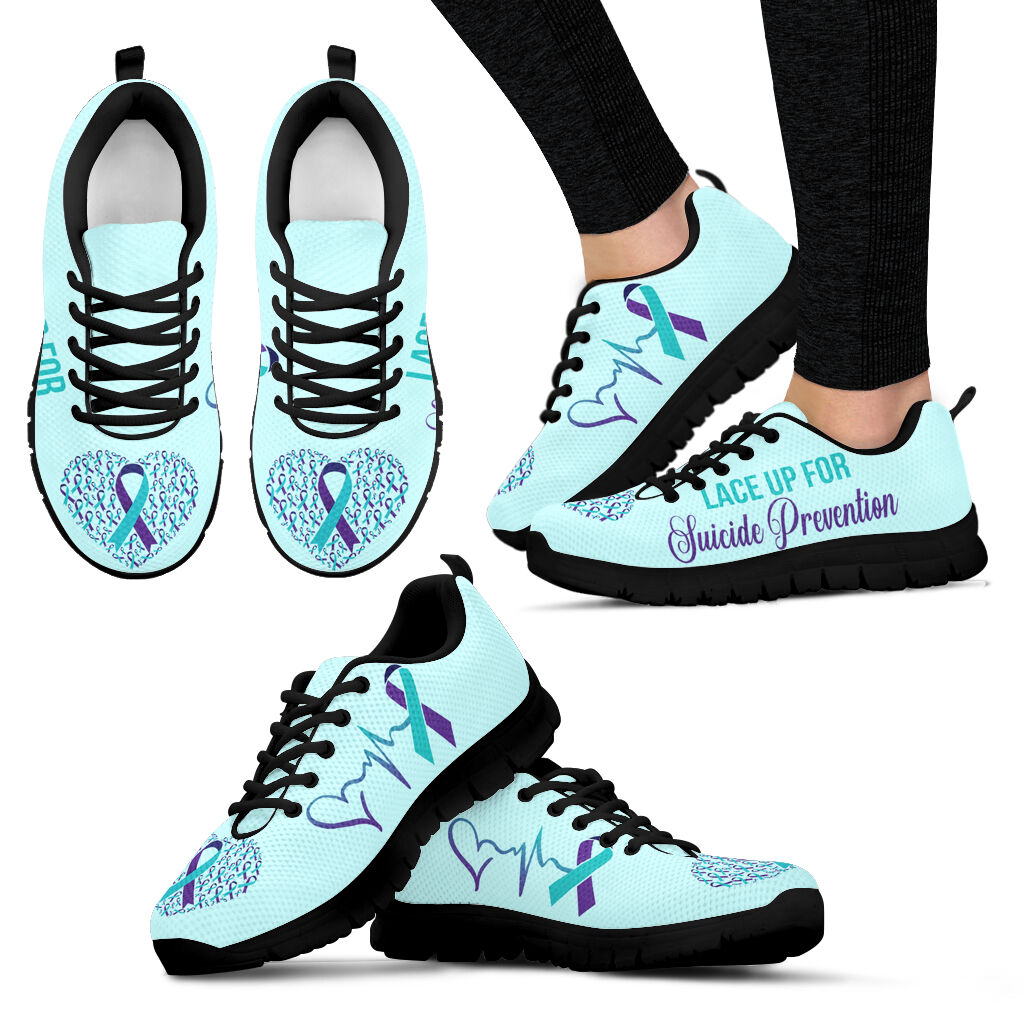 Lace Up For Suicide Prevention Shoes Sneaker Walking Shoes Best Shoes For Men And Women Cancer Awareness Shoes 1