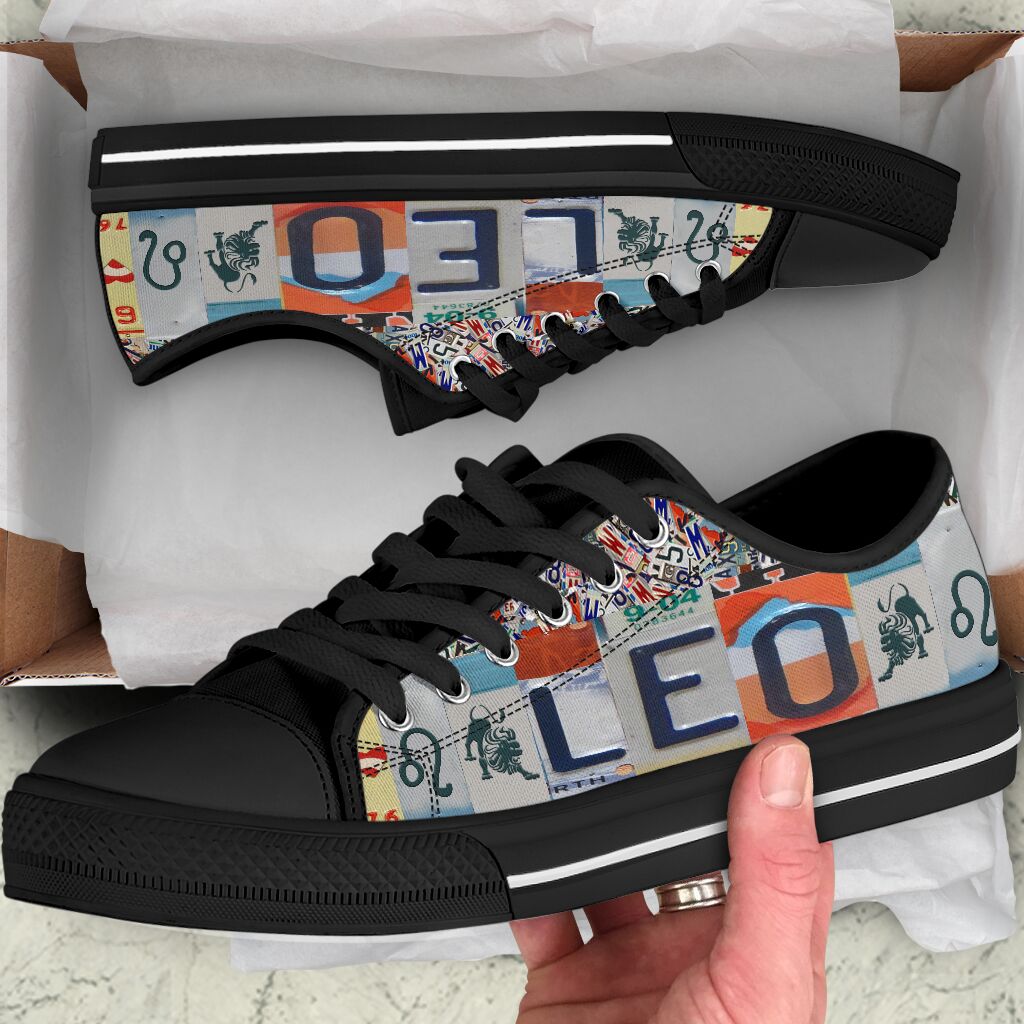 Leo License Plates Low Top Shoes Zodiac Leo Horoscope Zodiac Sign Shoes Lowtop Casual Shoes Gift For Adults 2 Leo License Plates Low Top Shoes Zodiac Leo Horoscope Zodiac Sign Shoes Lowtop Casual Shoes Gift For Adults 2