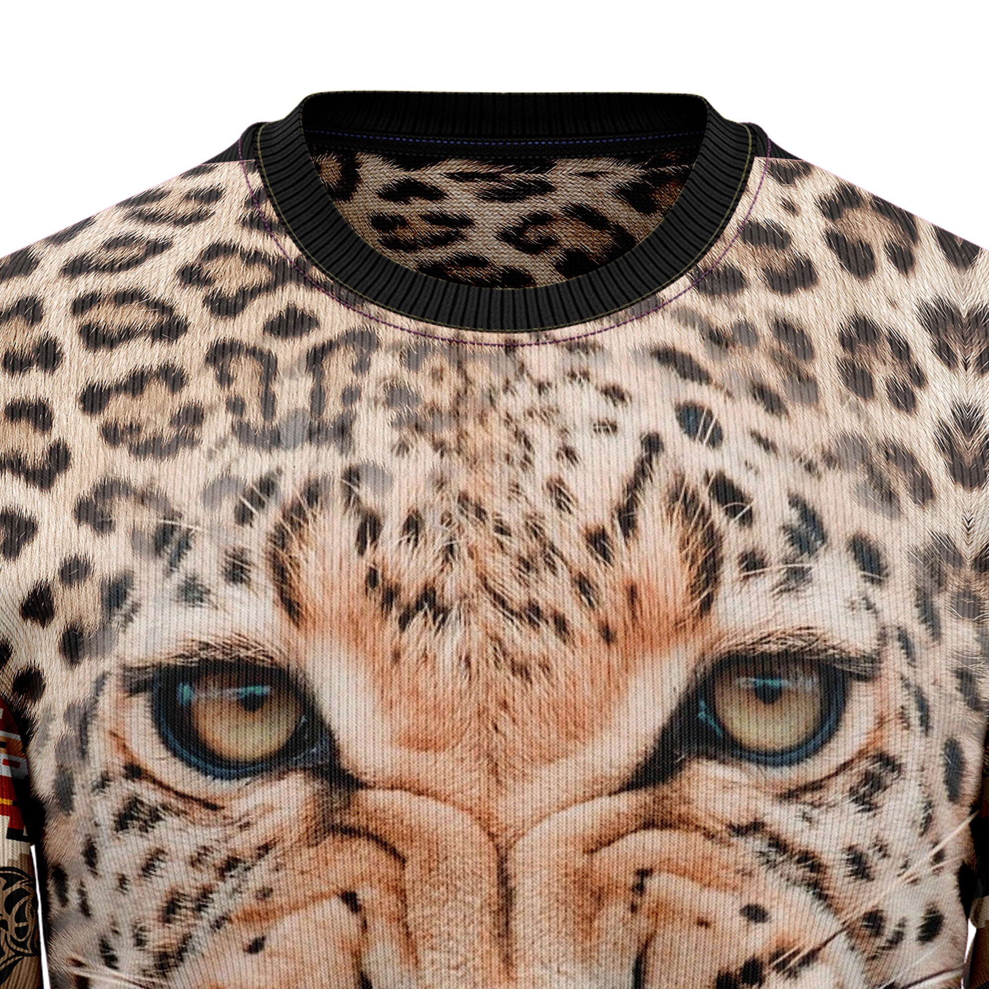 Leopard Cute Face Ugly Christmas Sweater Funny Family Sweater Gifts Unisex Crewneck Sweater 5 Leopard Cute Face Ugly Christmas Sweater Funny Family Sweater Gifts Unisex Crewneck Sweater 5