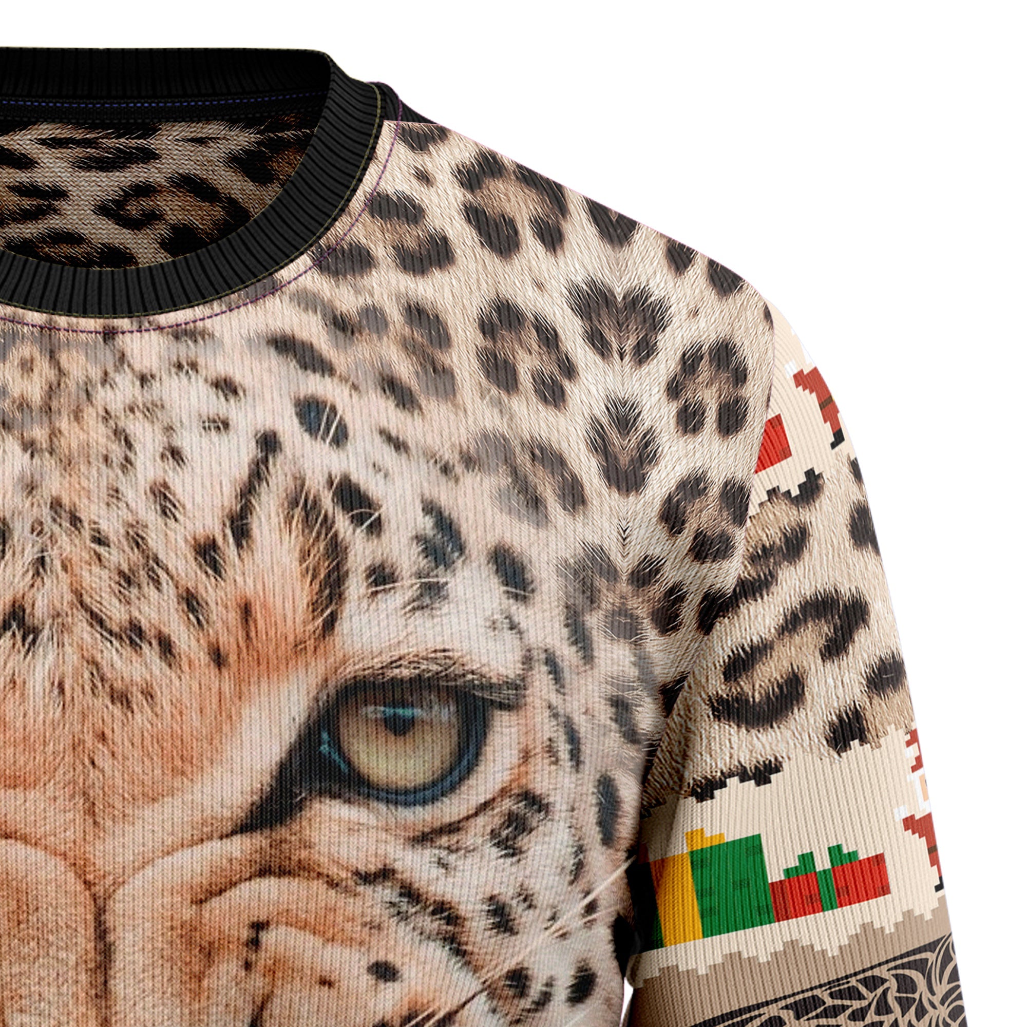 Leopard Cute Face Ugly Christmas Sweater Funny Family Sweater Gifts Unisex Crewneck Sweater 6 Leopard Cute Face Ugly Christmas Sweater Funny Family Sweater Gifts Unisex Crewneck Sweater 6