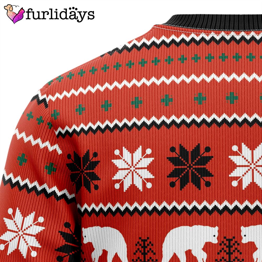 Let S Glow Polar Bear Ugly Christmas Sweater Gift For Dog Lovers Christmas Outfits Gift 11