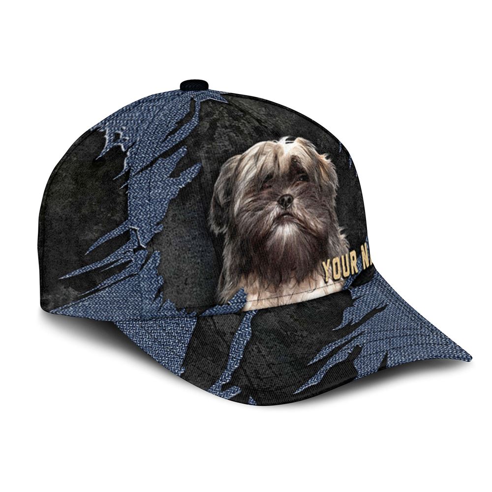 Lhasa Apso Jean Background Custom Name Cap Classic Baseball Cap All Over Print Gift For Dog Lovers 2 pbxvc6 Lhasa Apso Jean Background Custom Name Cap Classic Baseball Cap All Over Print Gift For Dog Lovers 2 pbxvc6
