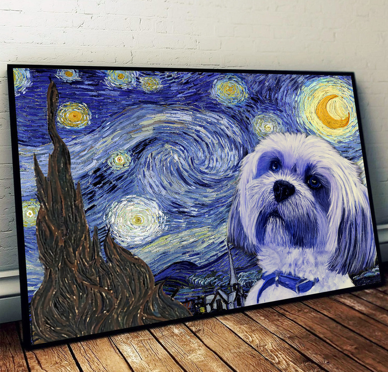 Lhasa Apso Poster Matte Canvas Dog Wall Art Prints Painting On Canvas 1 Lhasa Apso Poster Matte Canvas Dog Wall Art Prints Painting On Canvas 1