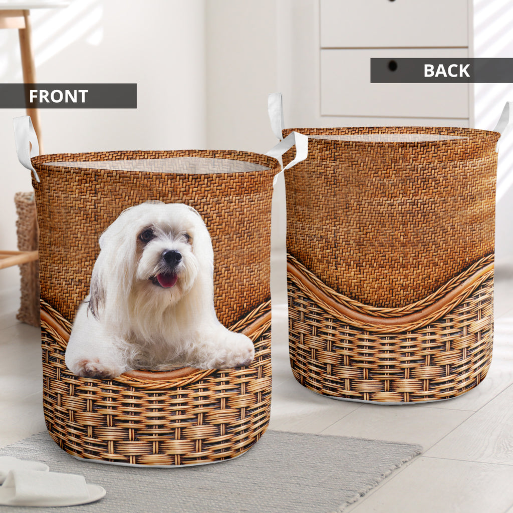 Lhasa Apso Rattan Texture Laundry Basket Dog Laundry Basket Christmas Gift For Her Home Decor 1 Lhasa Apso Rattan Texture Laundry Basket Dog Laundry Basket Christmas Gift For Her Home Decor 1