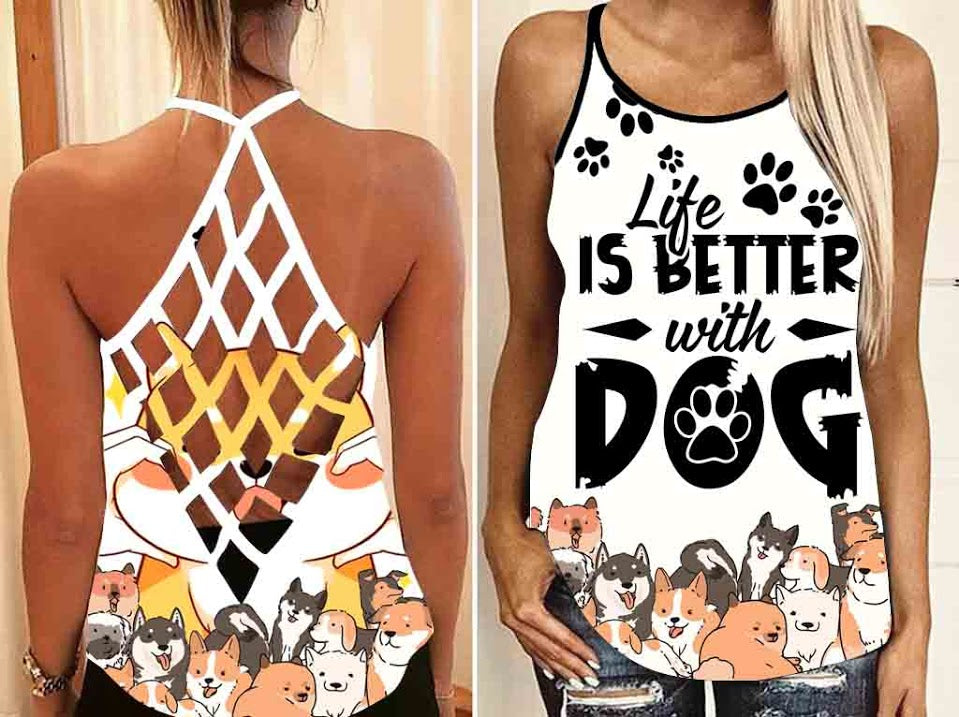 Life Is Better With Dog Criss Cross Open Back Tank Top Workout Shirts Gift For Dog Lovers 1 qg1oaz Life Is Better With Dog Criss Cross Open Back Tank Top Workout Shirts Gift For Dog Lovers 1 qg1oaz
