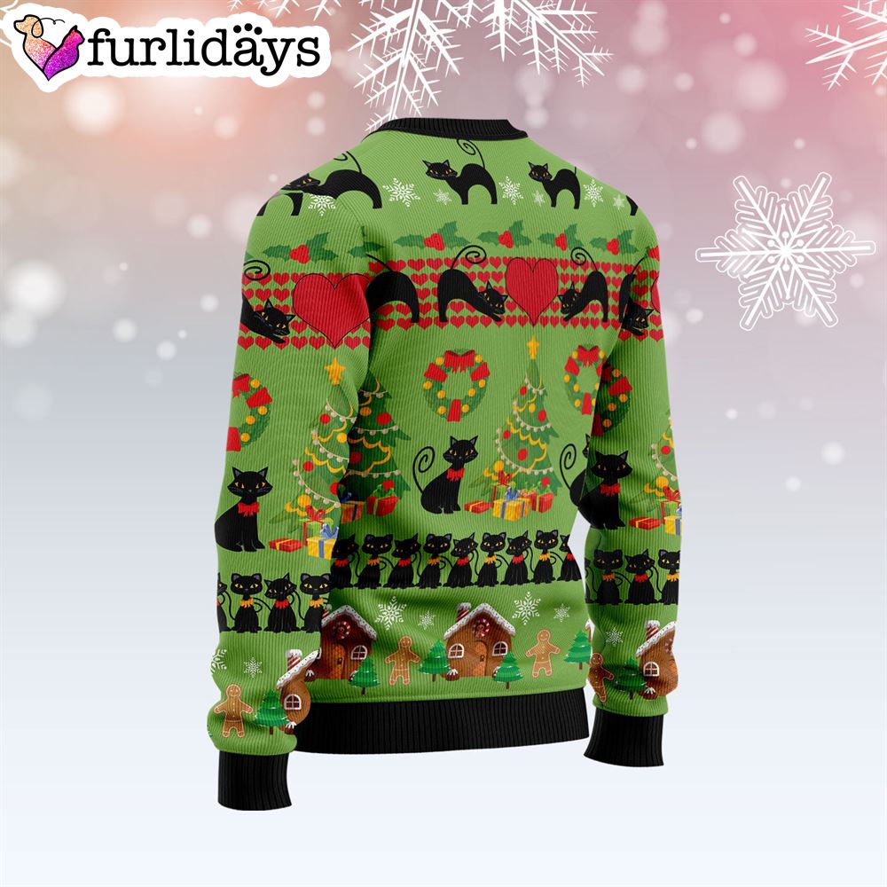 Love Black Cat Ugly Christmas Sweater Gift For Cat Lovers Lover Xmas Sweater Gift 2 Love Black Cat Ugly Christmas Sweater Gift For Cat Lovers Lover Xmas Sweater Gift 2