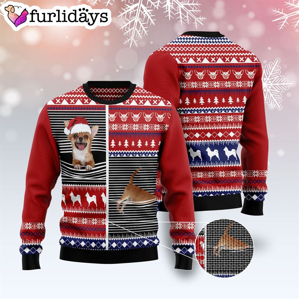 Lovely Chihuahua Ugly Christmas Sweater Gift For Dog Lovers Lover Xmas Sweater Gift 3 Lovely Chihuahua Ugly Christmas Sweater Gift For Dog Lovers Lover Xmas Sweater Gift 3