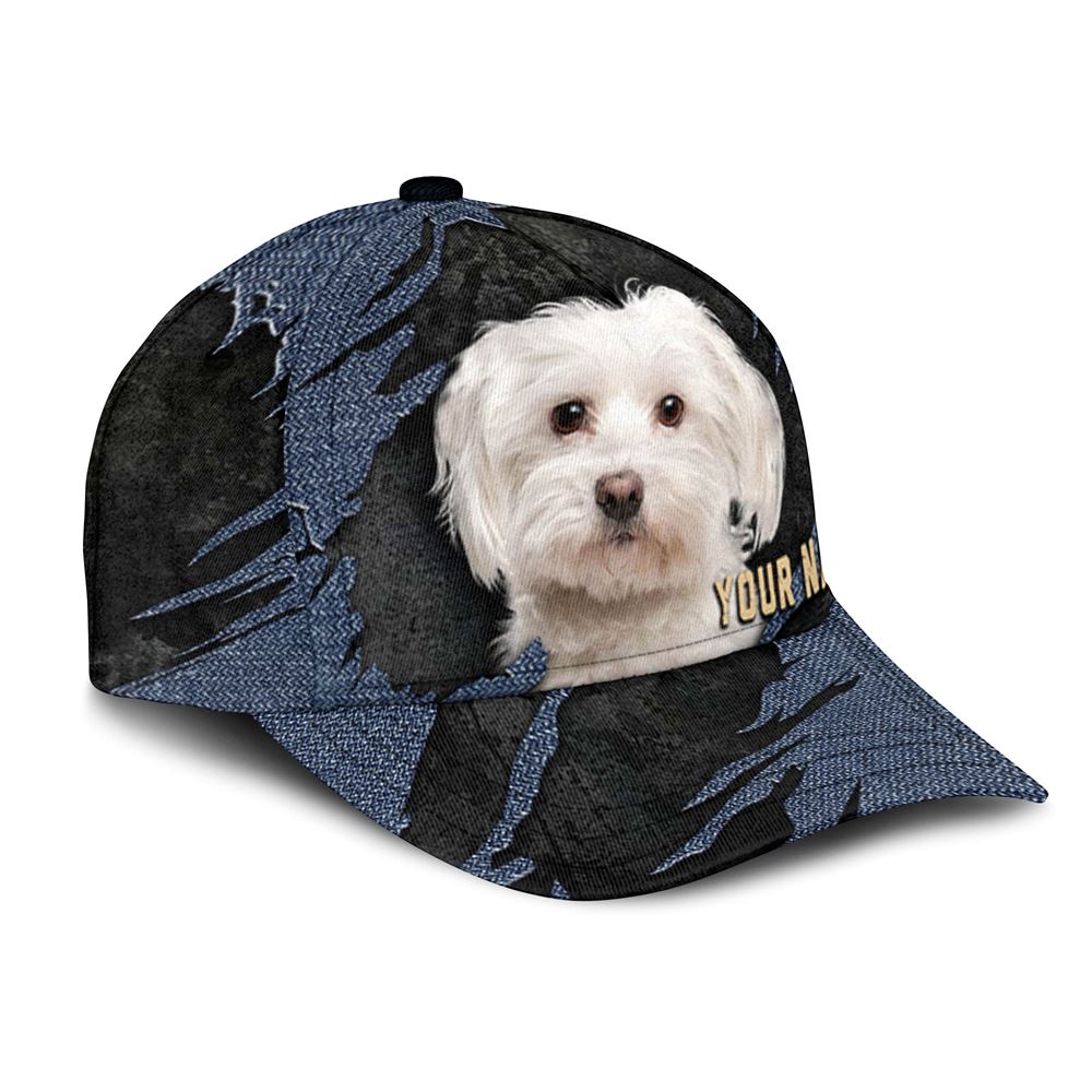 Maltese Jean Background Custom Name Cap Classic Baseball Cap All Over Print Gift For Dog Lovers 2 dfma7h Maltese Jean Background Custom Name Cap Classic Baseball Cap All Over Print Gift For Dog Lovers 2 dfma7h