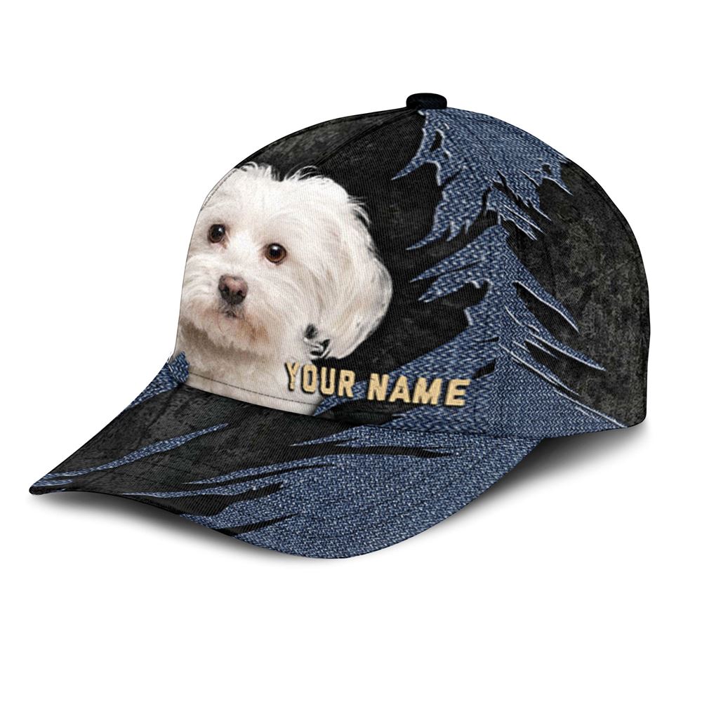 Maltese Jean Background Custom Name Cap Classic Baseball Cap All Over Print Gift For Dog Lovers 3 l42hot Maltese Jean Background Custom Name Cap Classic Baseball Cap All Over Print Gift For Dog Lovers 3 l42hot