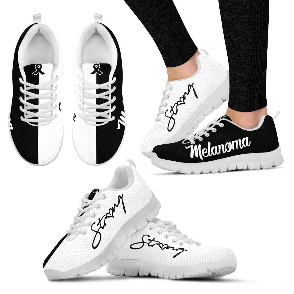 Melanoma Shoes Strong Sneaker Walking Shoes Best Gift For Men And Women Cancer Awareness Shoes 1 Melanoma Shoes Strong Sneaker Walking Shoes Best Gift For Men And Women Cancer Awareness Shoes 1