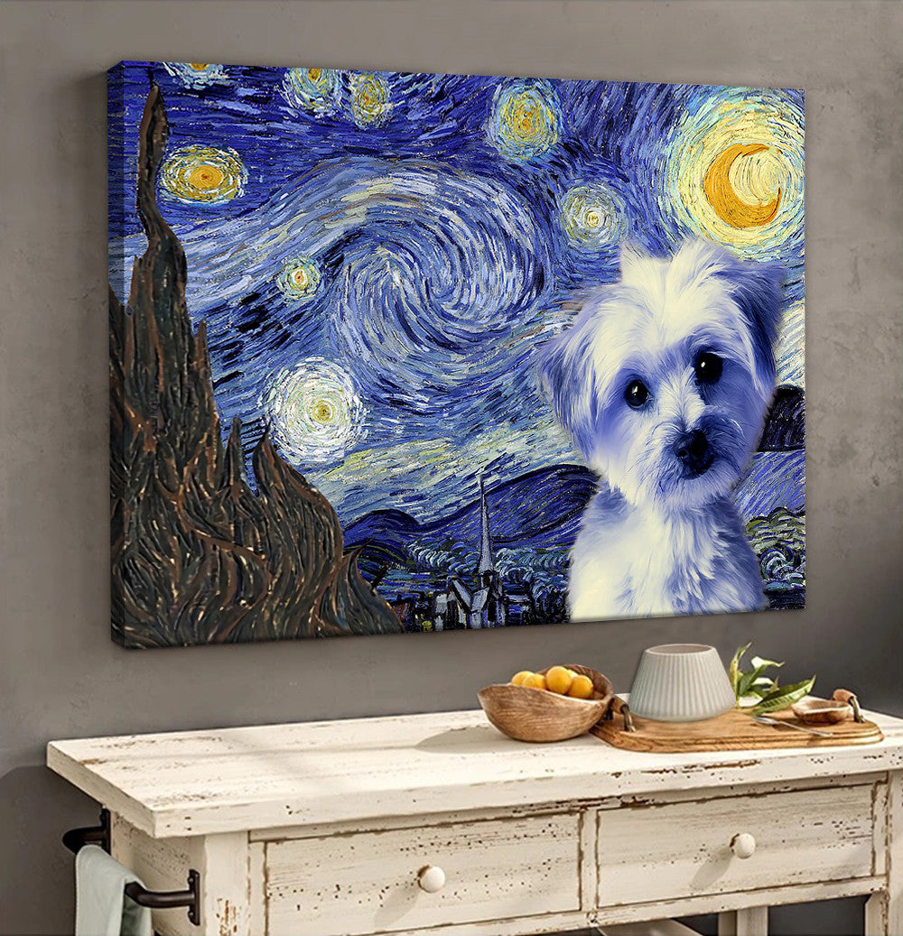 Morkie Poster Matte Canvas Dog Wall Art Prints Painting On Canvas 2 Morkie Poster Matte Canvas Dog Wall Art Prints Painting On Canvas 2