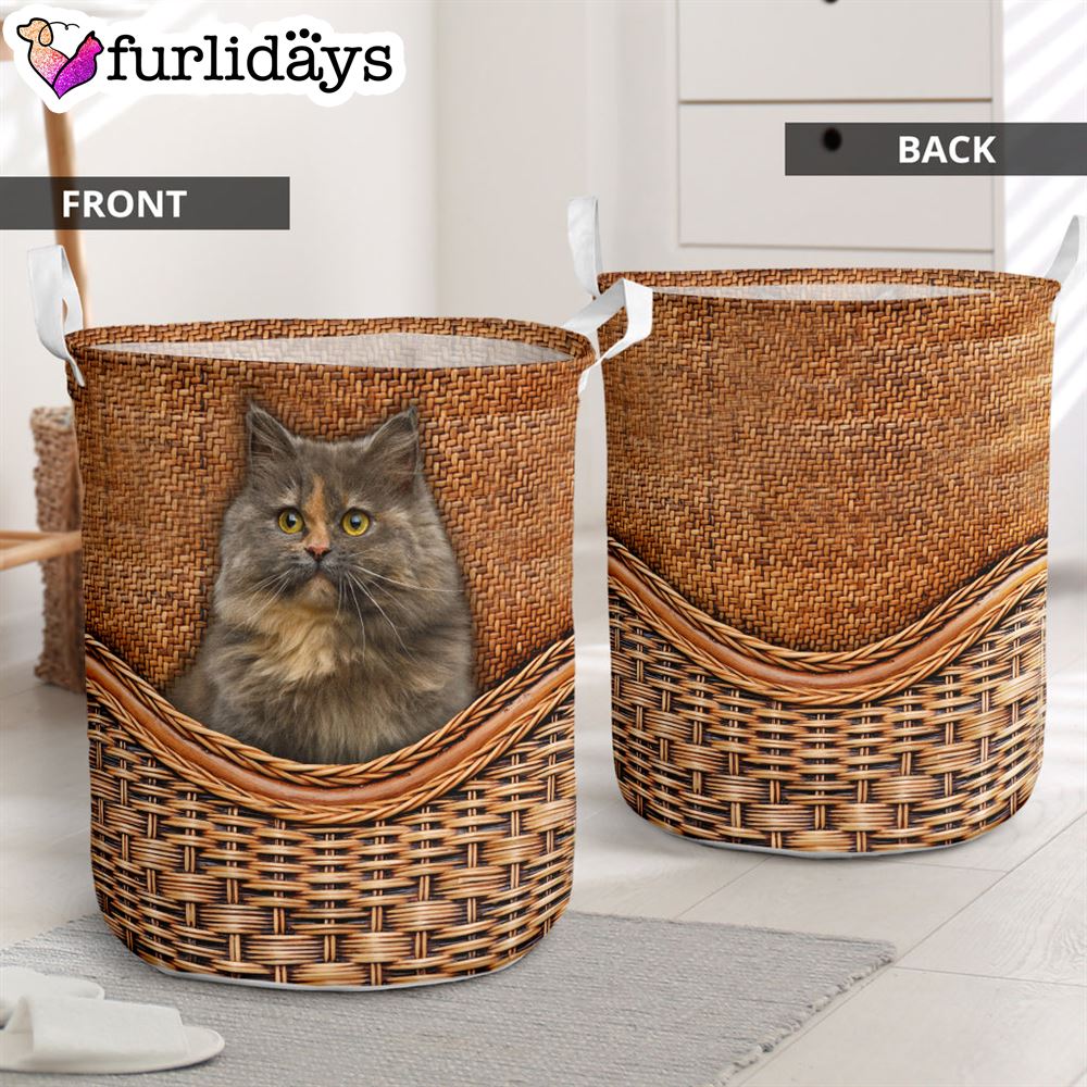 Munchkin Cat Rattan Texture Laundry Basket Cat Laundry Basket Mother Gift 1 Munchkin Cat Rattan Texture Laundry Basket Cat Laundry Basket Mother Gift 1
