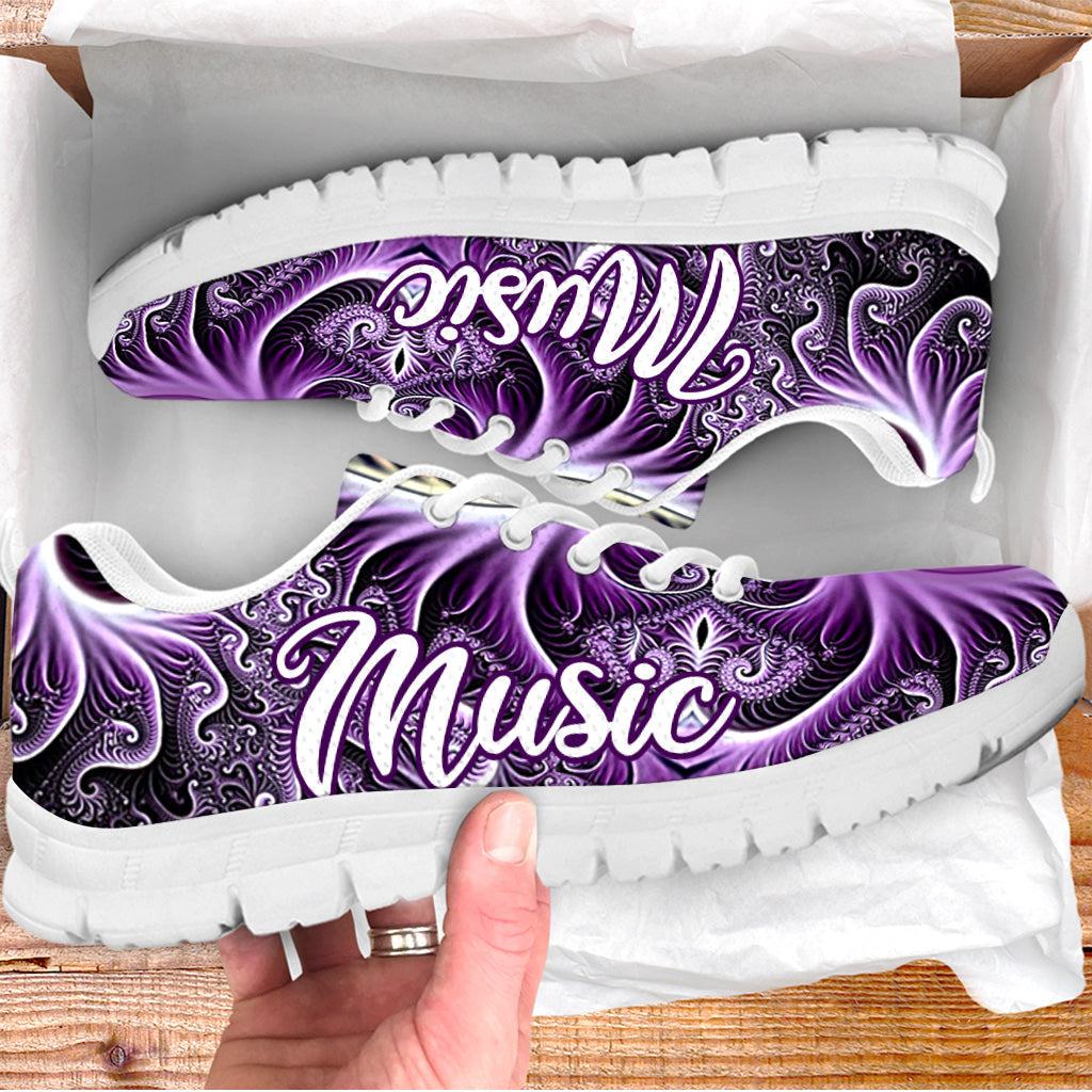 Music Beautiful Fractal Shoes Music Sneaker Walking Running Shoes Best Gift For Men And Women 1