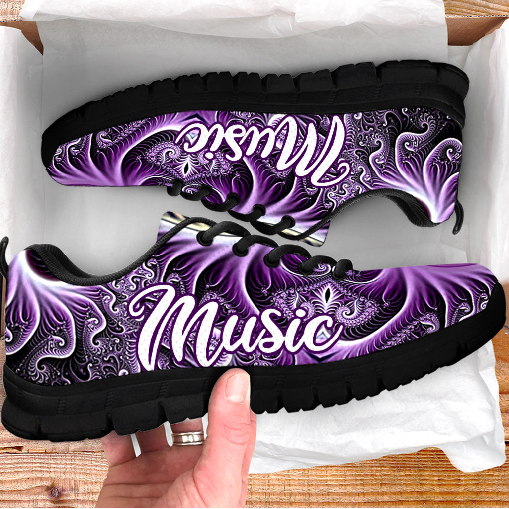 Music Beautiful Fractal Shoes Music Sneaker Walking Running Shoes Best Gift For Men And Women 3