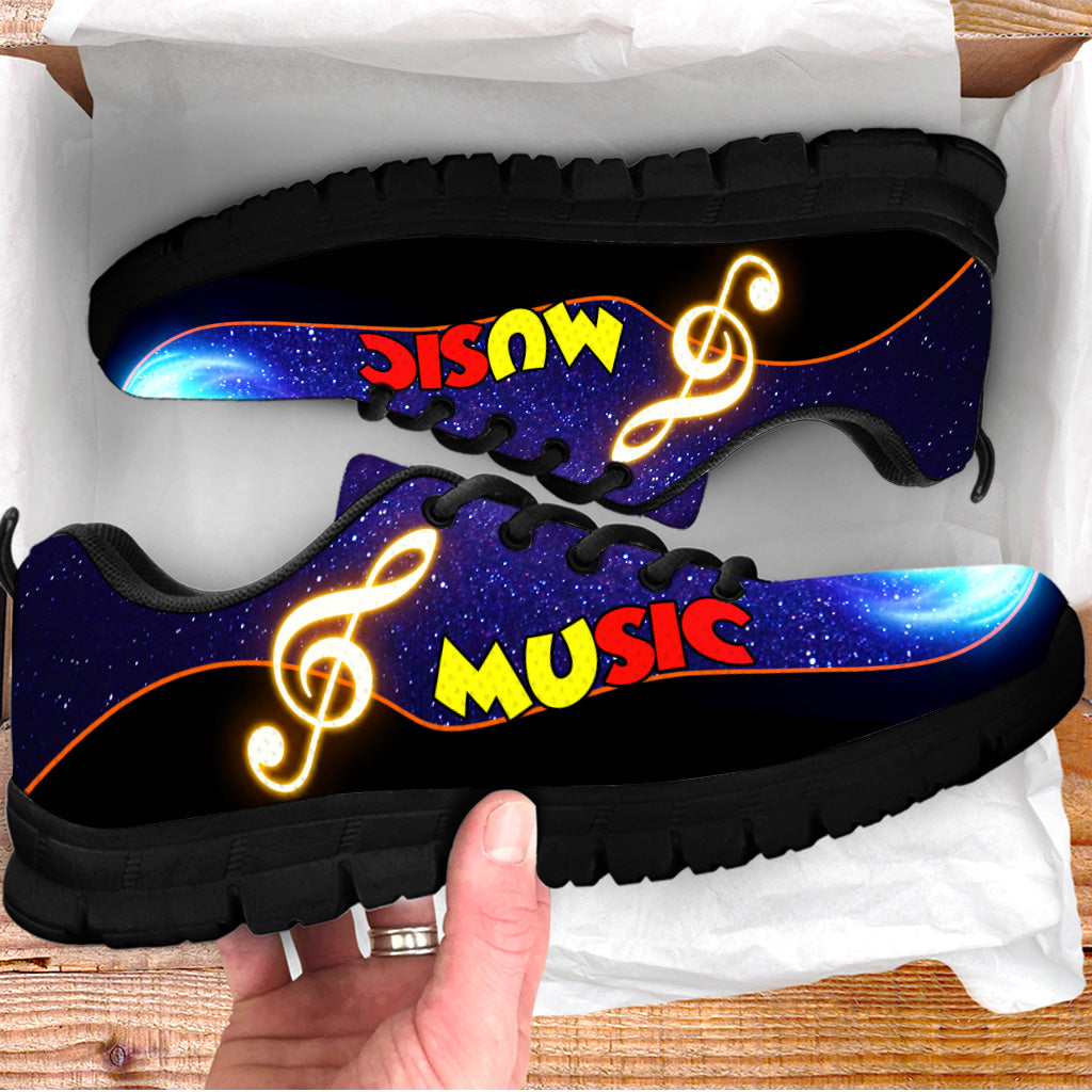 Music Shoes Fire Water Galaxy Sneaker Walking Shoes Best Gift For Music Lovers Shoes Gift For Adults 3