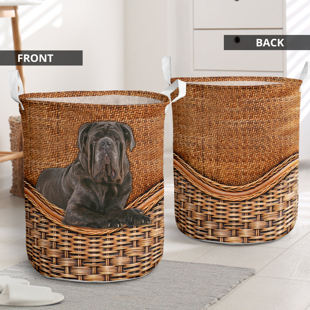 Neapolitan Mastiff Rattan Texture Laundry Basket Dog Laundry Basket Christmas Gift For Her Home Decor 1 Neapolitan Mastiff Rattan Texture Laundry Basket Dog Laundry Basket Christmas Gift For Her Home Decor 1