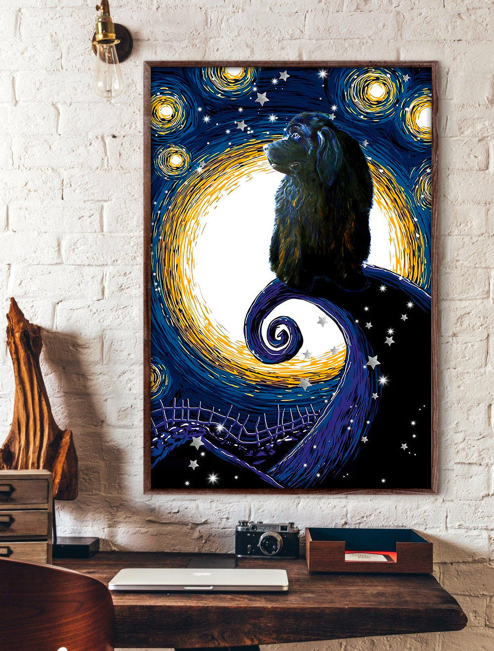 Newfoundland Poster Canvas Dog Canvas Wall Art Dog Lovers Gifts For Him Or Her 2 Newfoundland Poster Canvas Dog Canvas Wall Art Dog Lovers Gifts For Him Or Her 2