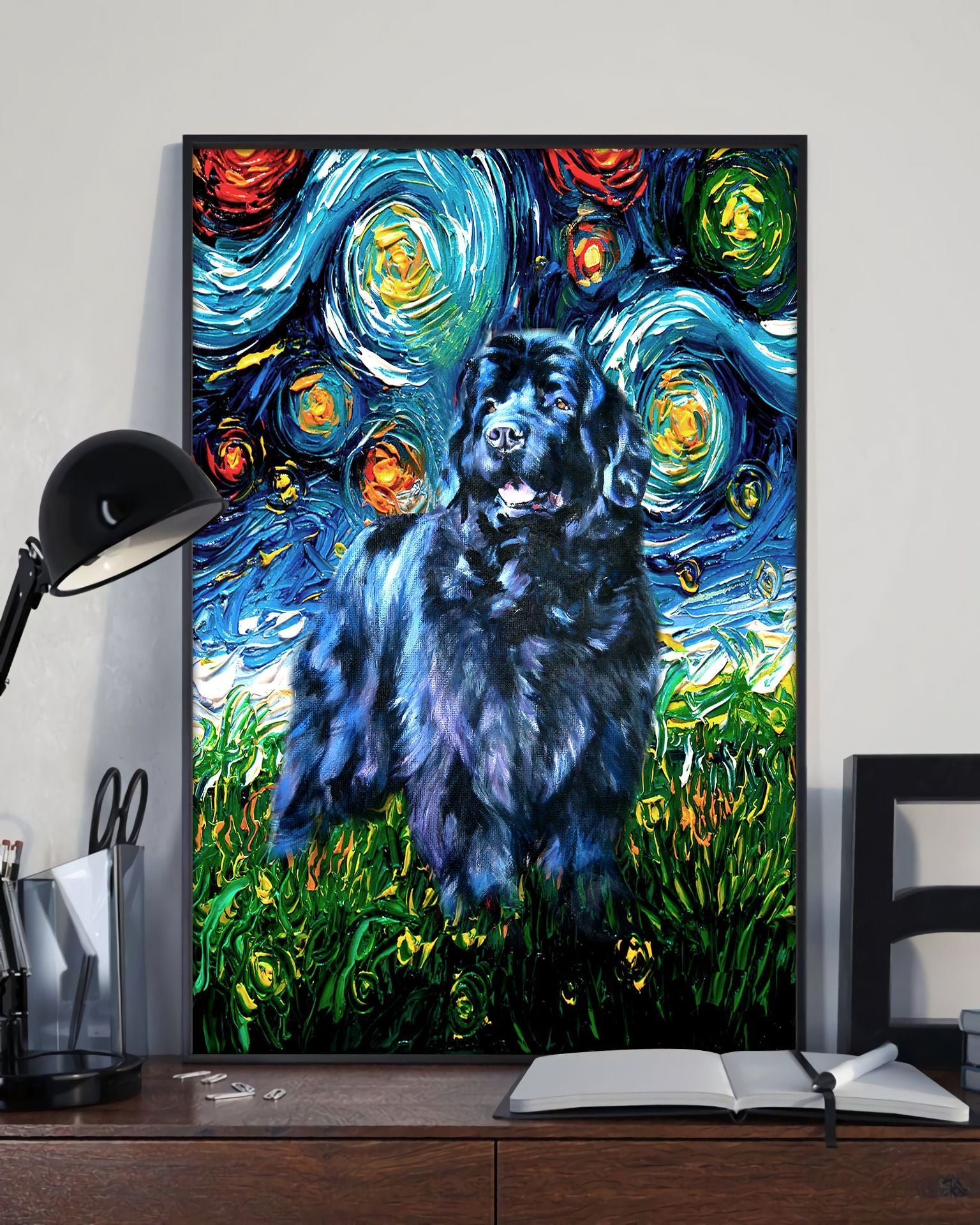 Newfoundland Poster Matte Canvas Dog Canvas Art Poster To Print Gift For Dog Lovers 3