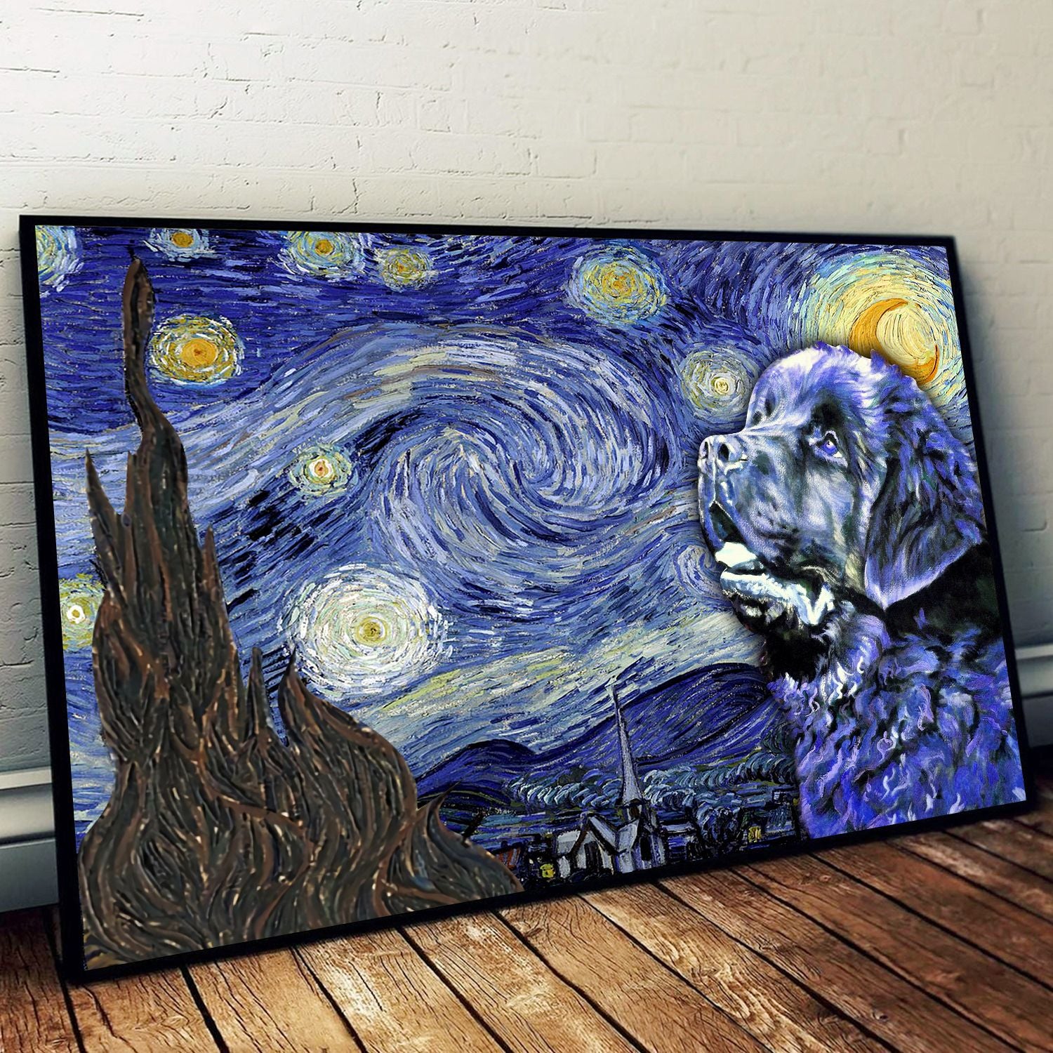 Newfoundland Poster Matte Canvas Poster To Print Gift For Dog Lovers 1 Newfoundland Poster Matte Canvas Poster To Print Gift For Dog Lovers 1