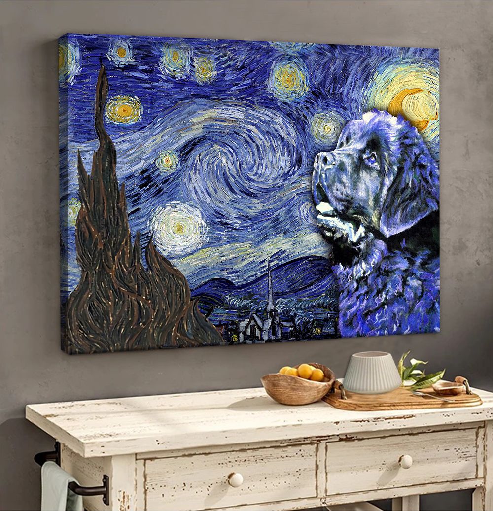 Newfoundland Poster Matte Canvas Poster To Print Gift For Dog Lovers 2 Newfoundland Poster Matte Canvas Poster To Print Gift For Dog Lovers 2