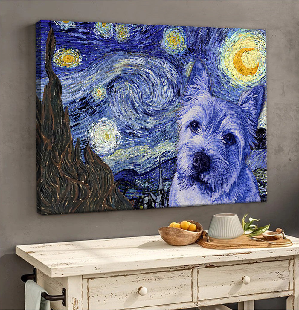 Norwich Terrier Poster Matte Canvas Dog Wall Art Prints Painting On Canvas 2